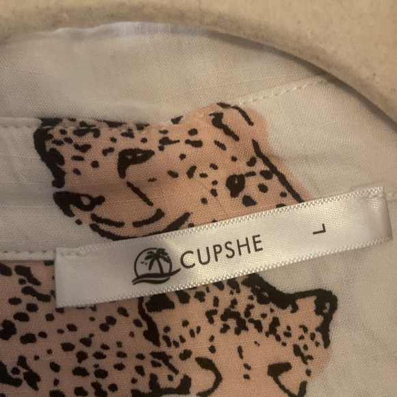 Cheetah button down shirt dress *Statement Piece* - Picture 3 of 3